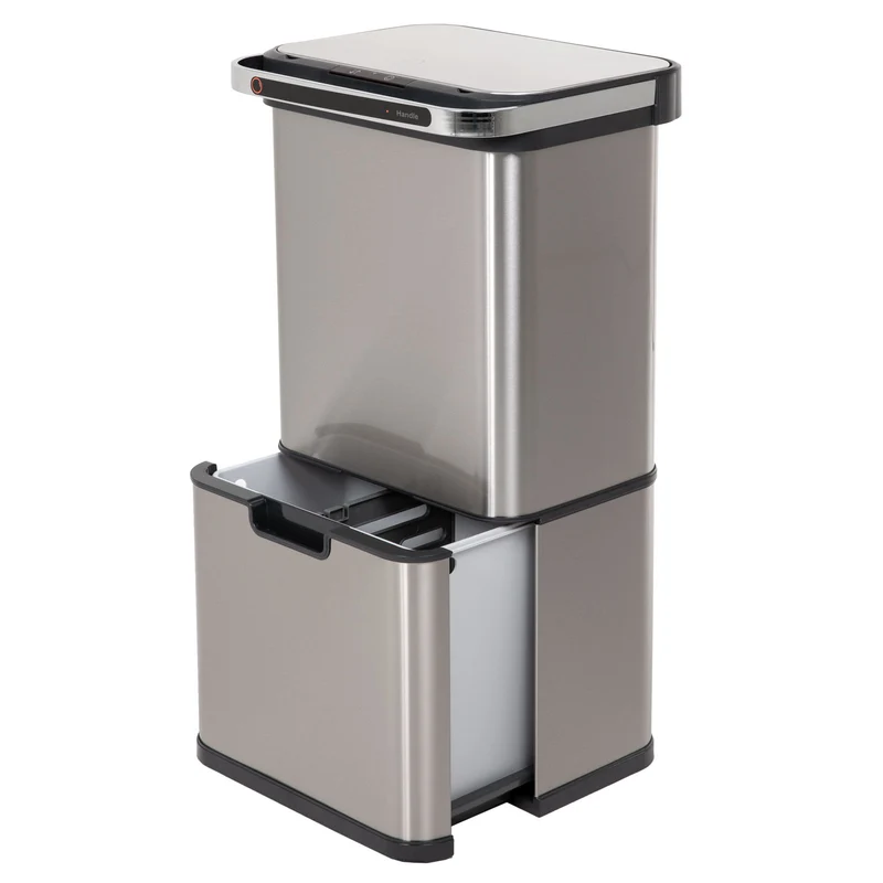 Sensor-Mülleimer 60L Selbstreinigungsfunktion und Aktivkohle-Filter