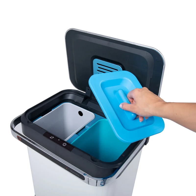 Sensor-Mülleimer 60L Selbstreinigungsfunktion und Aktivkohle-Filter