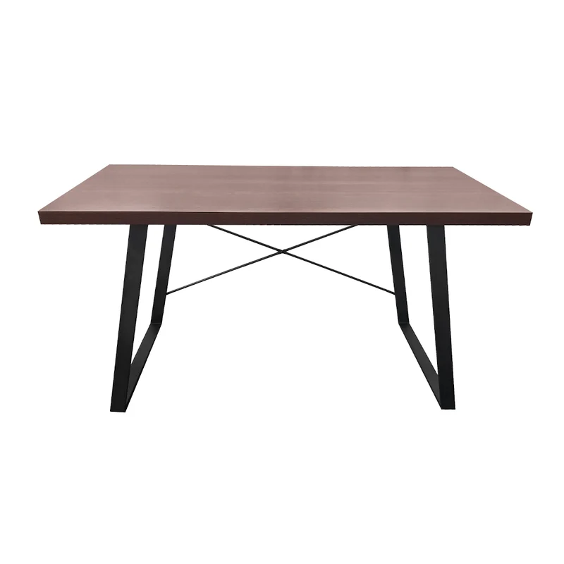 Industrial Schreibtisch in Holz-Optik mit Metallbeinen