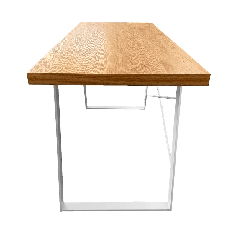 Industrial Schreibtisch in Holz-Optik mit Metallbeinen
