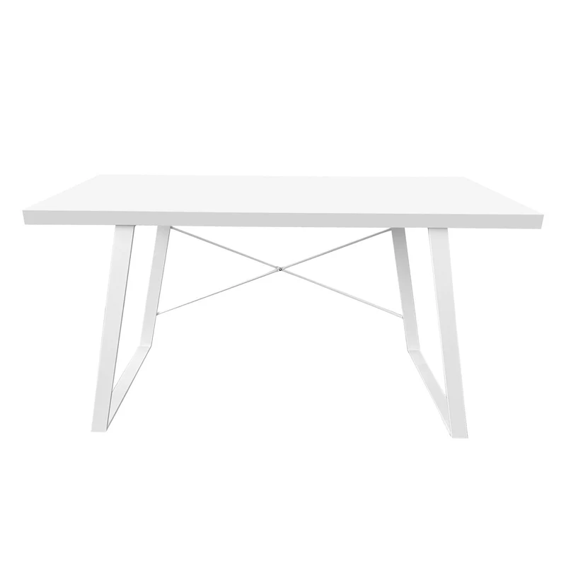 Industrial Schreibtisch in Holz-Optik mit Metallbeinen