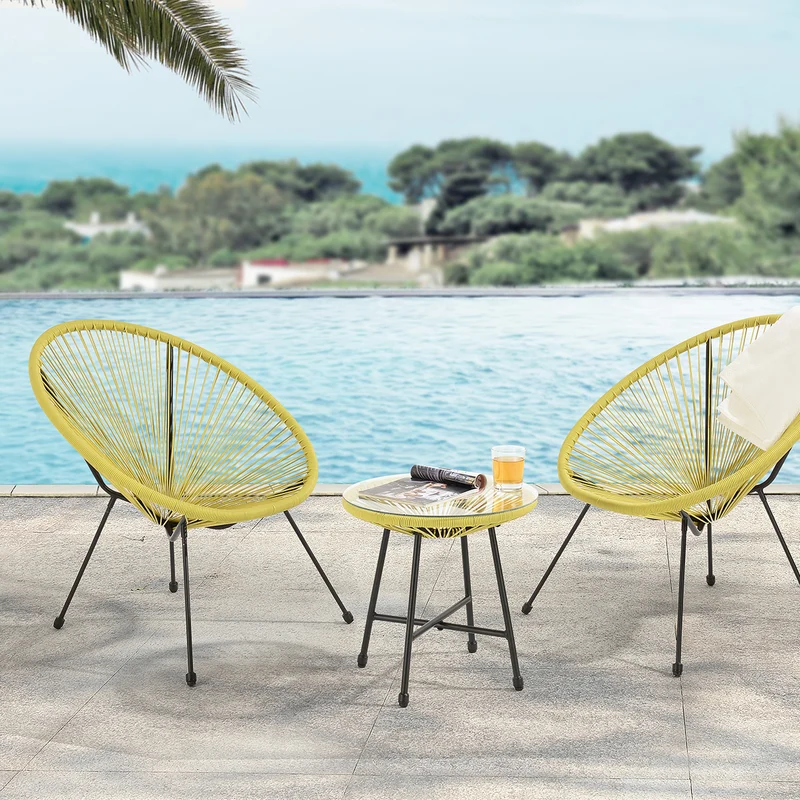 BALI Egg Chair Balkon Set
