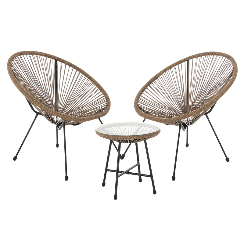 BALI Egg Chair Balkon Set