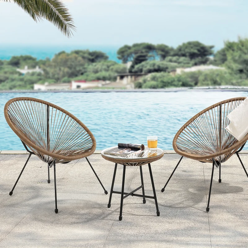 BALI Egg Chair Balkon Set