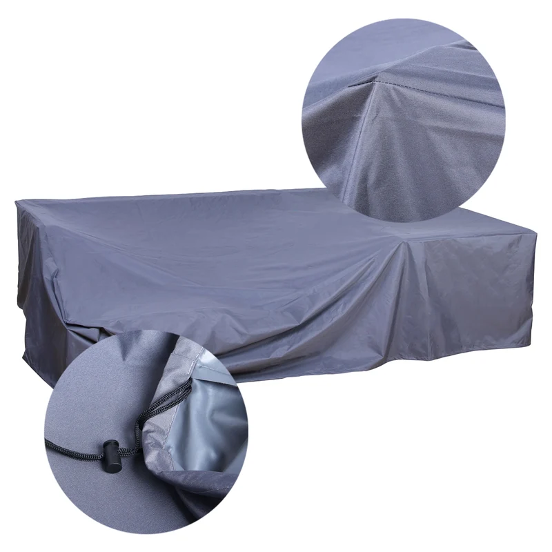 MONROE Garten-Lounge Set Abdeckhaube Polyrattan Lounge-Möbel Sitzgruppe Schwarz