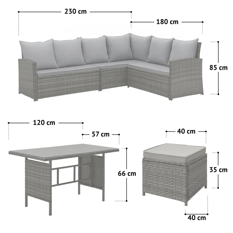 Set MONROE Gartenlounge