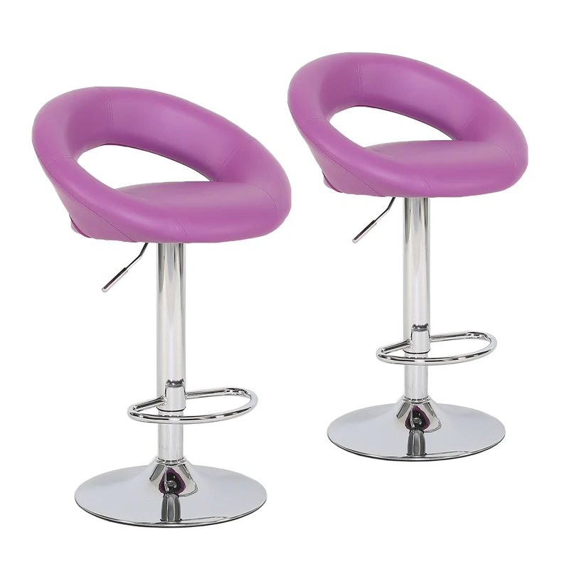 2er Set Barhocker Lila