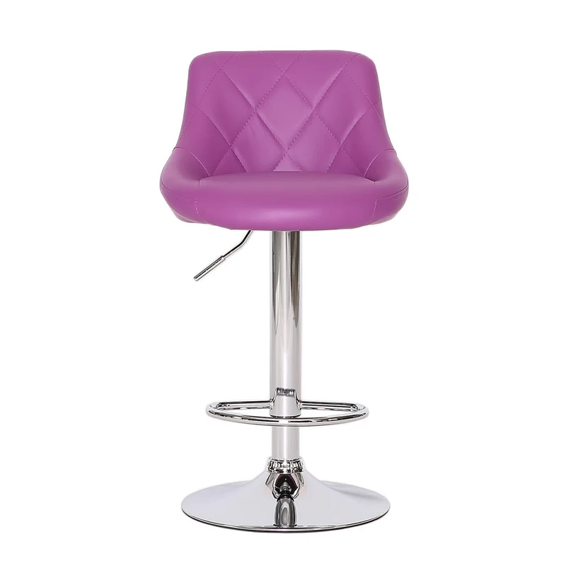 2er Set Barhocker Lila Clubsessel