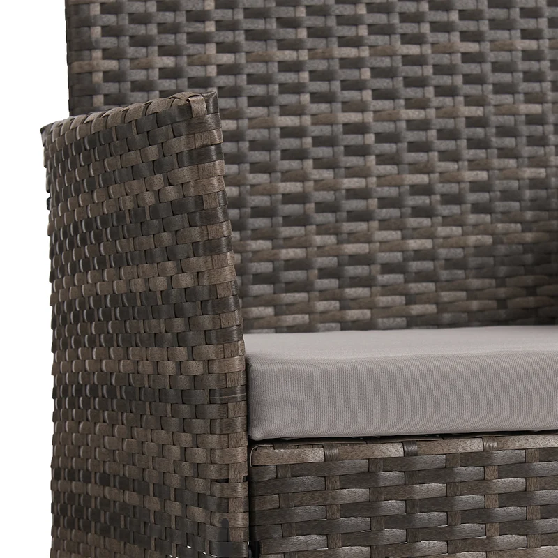 91925 + 91102 Rattan + Haube Brooklyn Set Braun (92925)