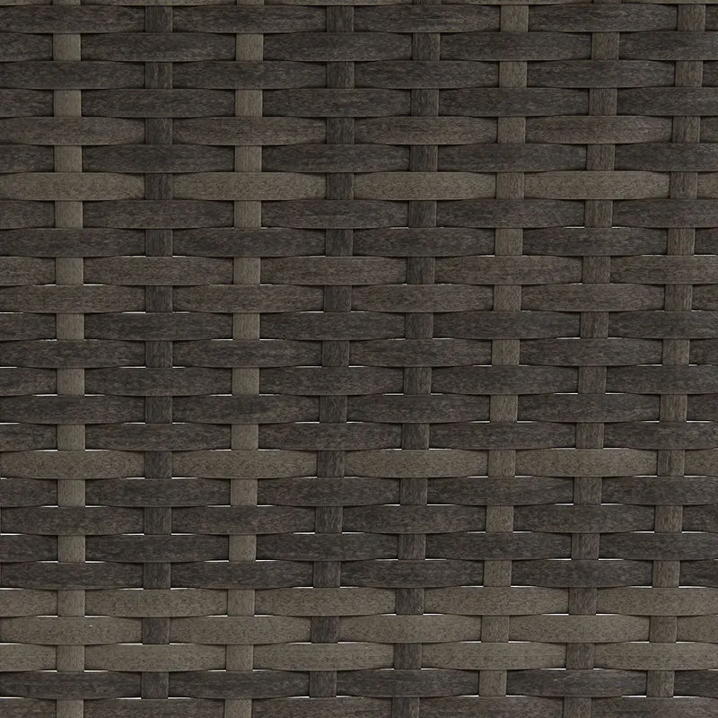 2er Set PEACH Gartenliege Polsterauflage Klappbar Polyrattan Grau