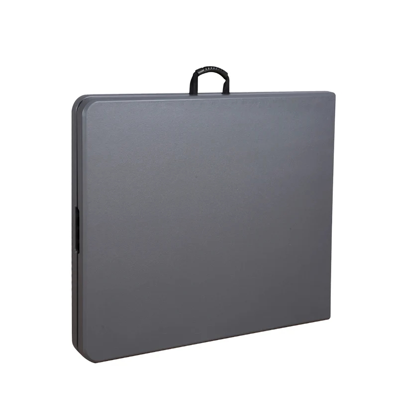 Set Buffettisch mit Klappbänken faltbar 180 cm Grau (91559)