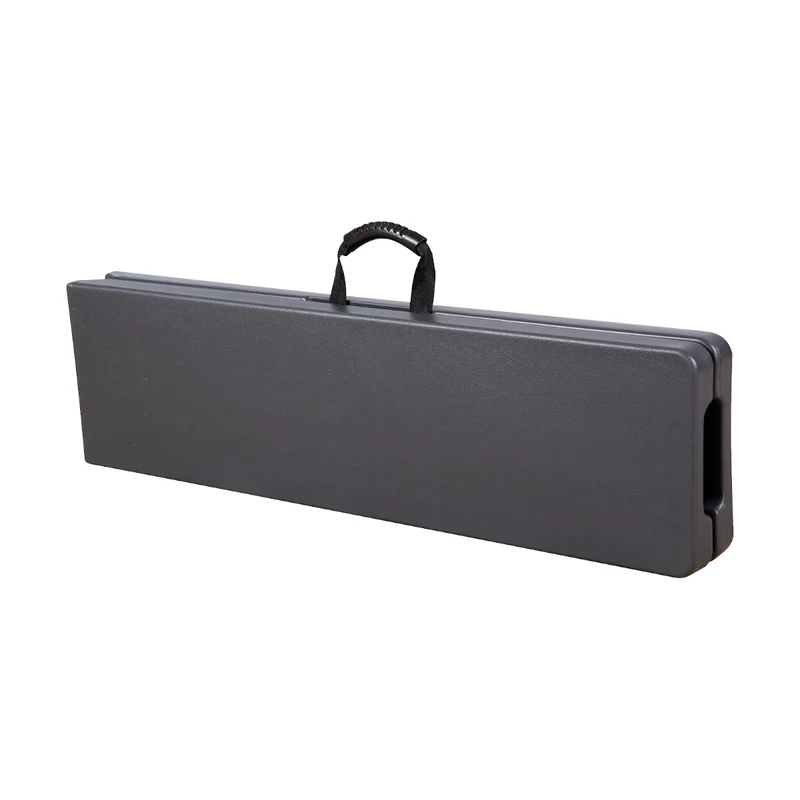 Set Buffettisch mit Klappbänken faltbar 180 cm Grau (91559)