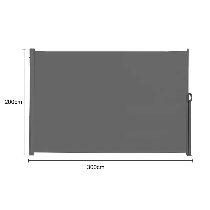 Seitenmarkise 280g/m² Balkon-Markise Sonnenschutz Sichtschutz