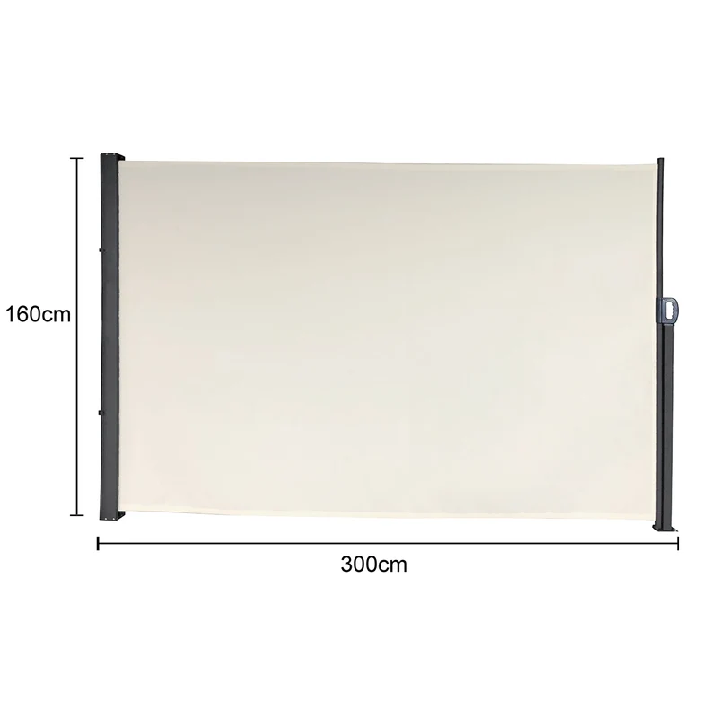Seitenmarkise 280g/m² Balkon-Markise Sonnenschutz Sichtschutz