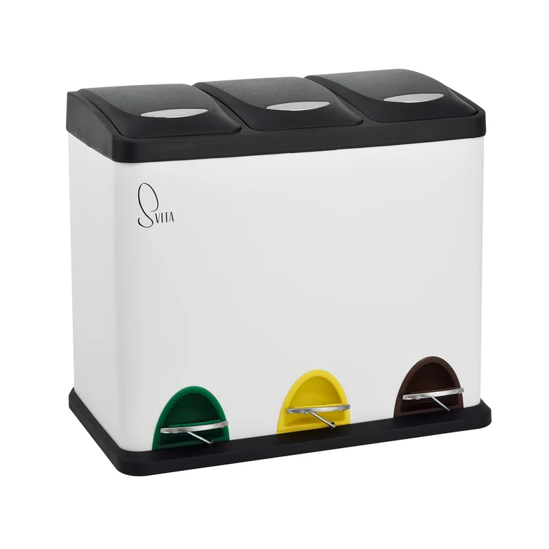 Mülleimer bunte Pedale