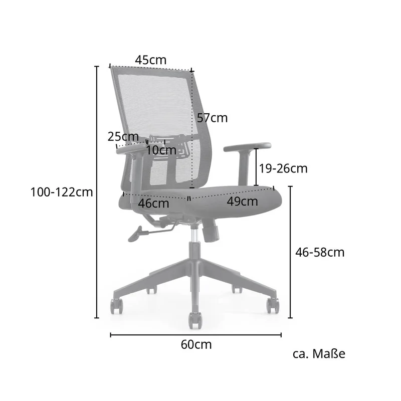 Premium Bürostuhl Netzbezug