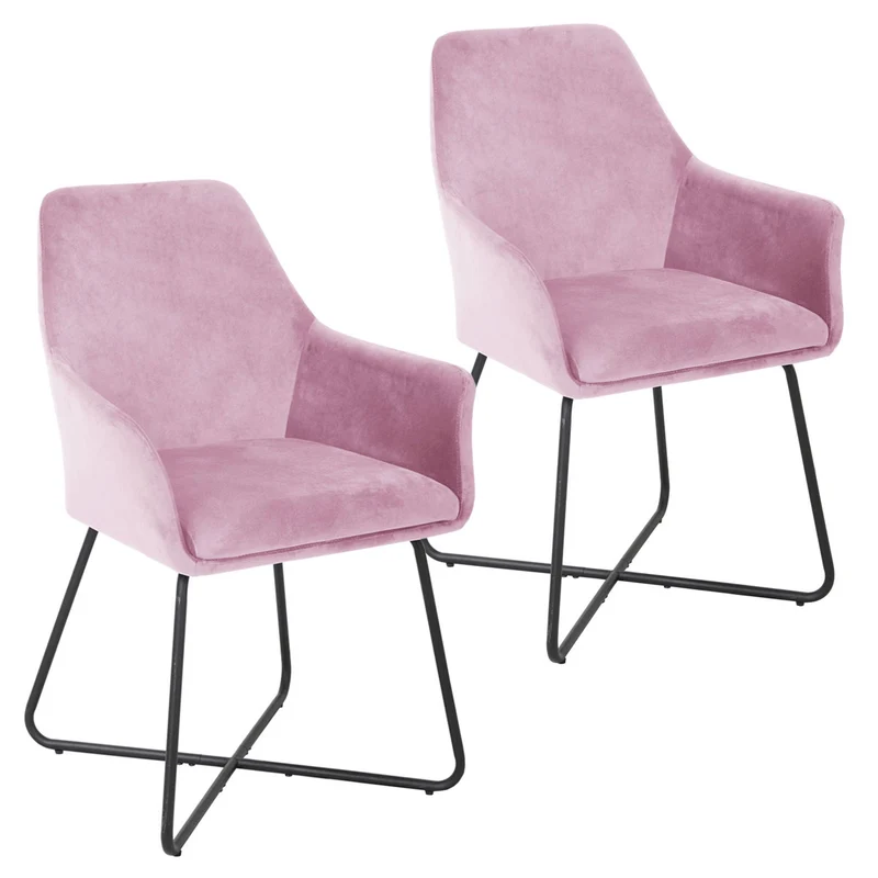 JOSIE Dining 2er Set Esszimmerstühle Sessel mit Armlehnen