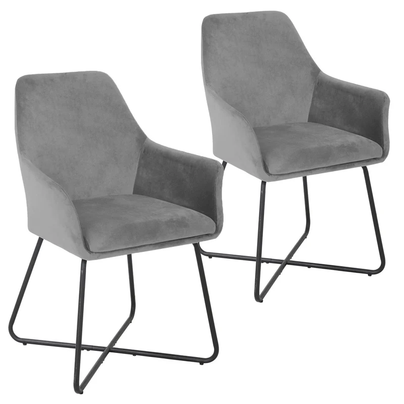 JOSIE Dining 2er Set Esszimmerstühle Sessel mit Armlehnen