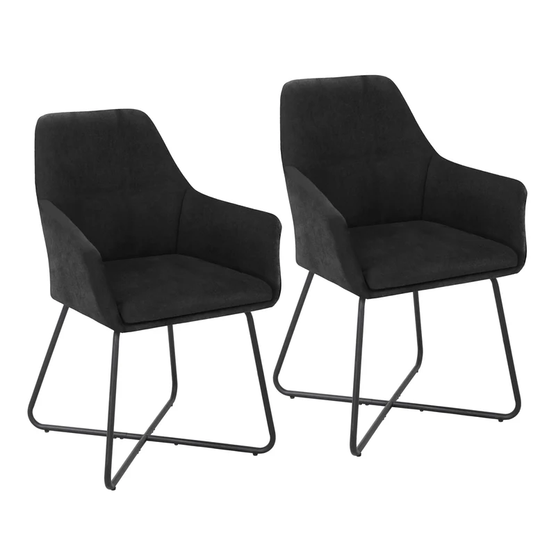 JOSIE Dining 2er Set Esszimmerstühle Sessel mit Armlehnen