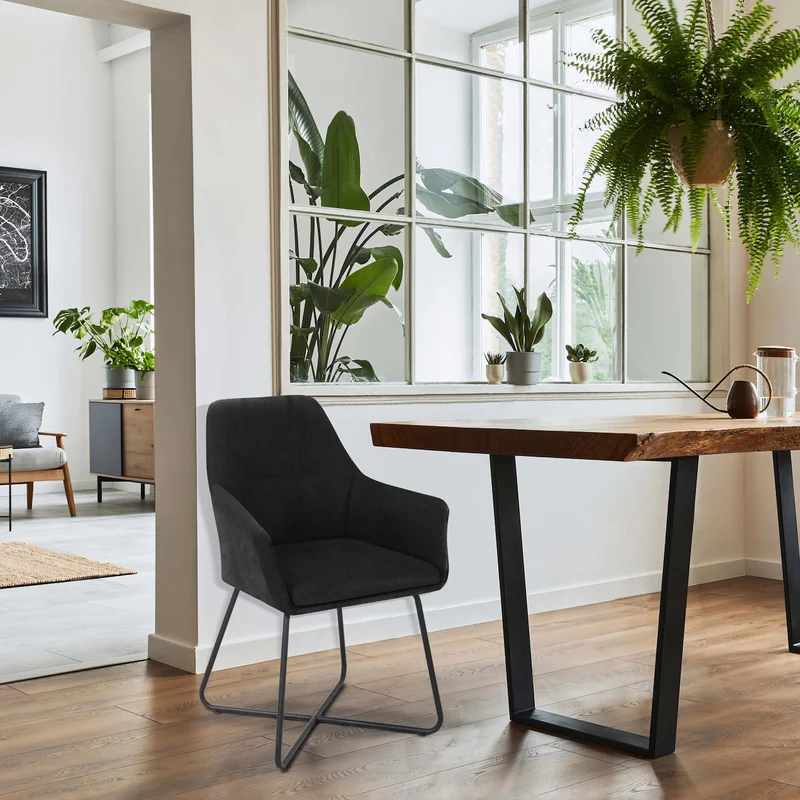 JOSIE Dining 2er Set Esszimmerstühle Sessel mit Armlehnen