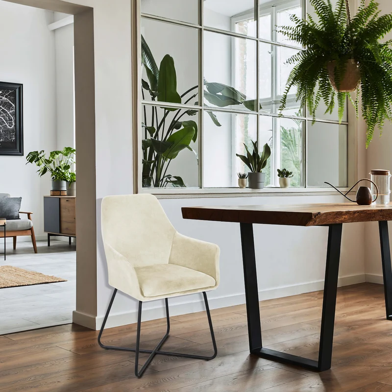 JOSIE Dining 2er Set Esszimmerstühle Sessel mit Armlehnen