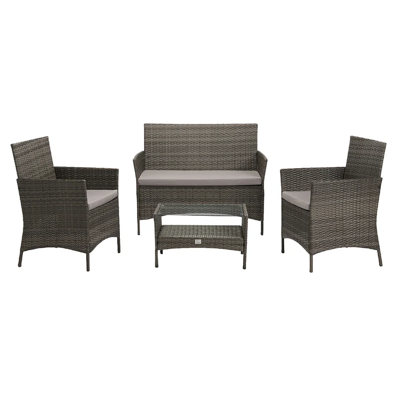 BROOKLYN Polyrattan Sitzgruppe Lounge Gartenmöbel Set