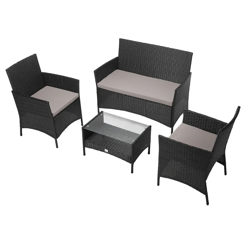 BROOKLYN Polyrattan Sitzgruppe Lounge Gartenmöbel Set
