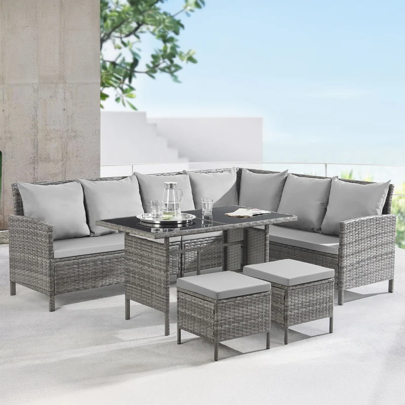 MADISON Rattan-Lounge Ecksofa Rattan-Lounge Gartenmöbel