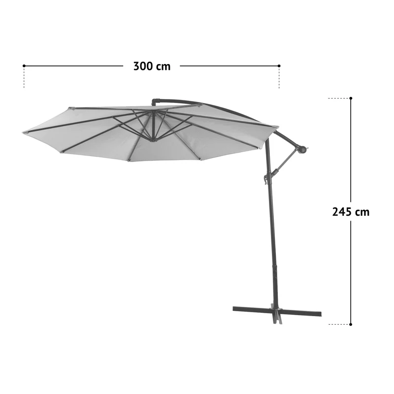 Sonnenschirm Stahl 3m
