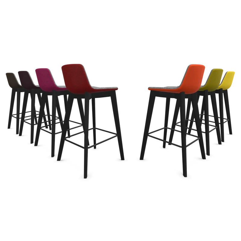 Narbutas Twist & Sit Barhocker Sitzhöhe 735mm - Esche schwarz
