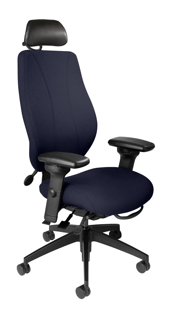 tCentric Hybrid with Upholstered Backrest and Seat Midnight Black