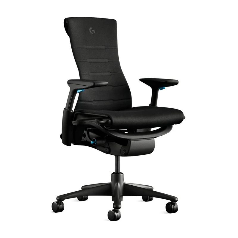 Herman Miller Embody Gaming Chair Black and Cyan