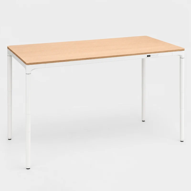 Forma Four-Leg Electric Sit Stand Table 1600mm Oak/White