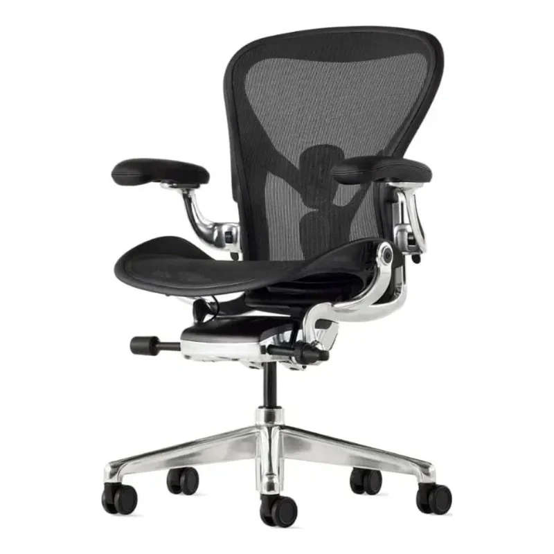 Herman Miller Aeron Chair Remastered Onyx Polished Base
