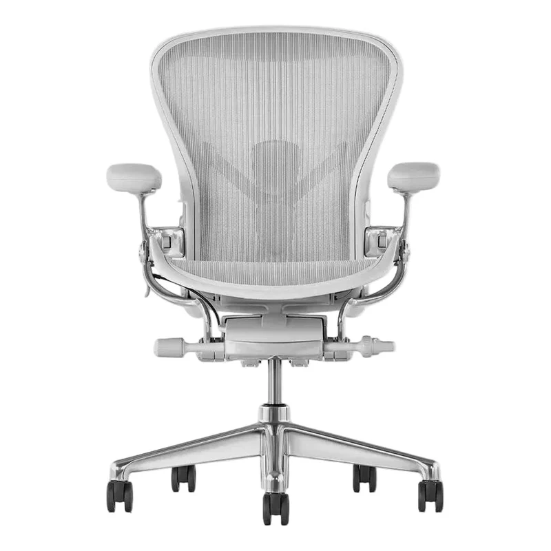 Herman Miller Aeron Chair Remastered Mineral Polished Aluminium