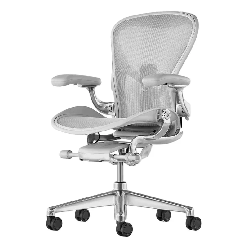 Herman Miller Aeron Chair Remastered Mineral Polished Aluminium