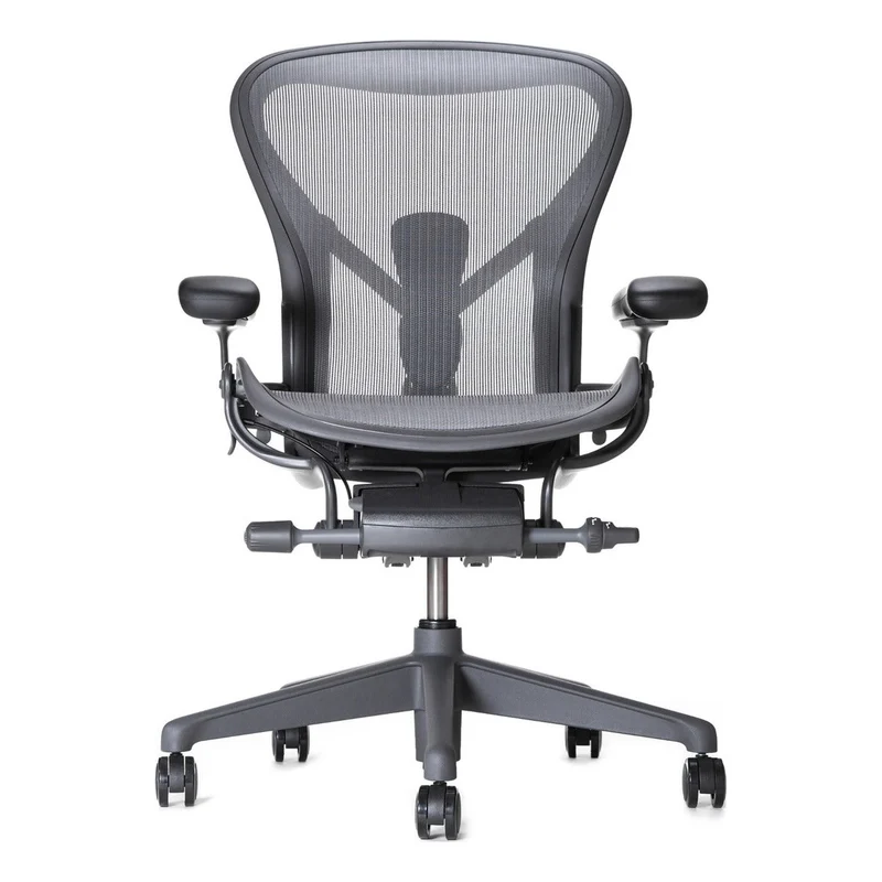Herman Miller Aeron Chair Graphite Remastered Posturefit