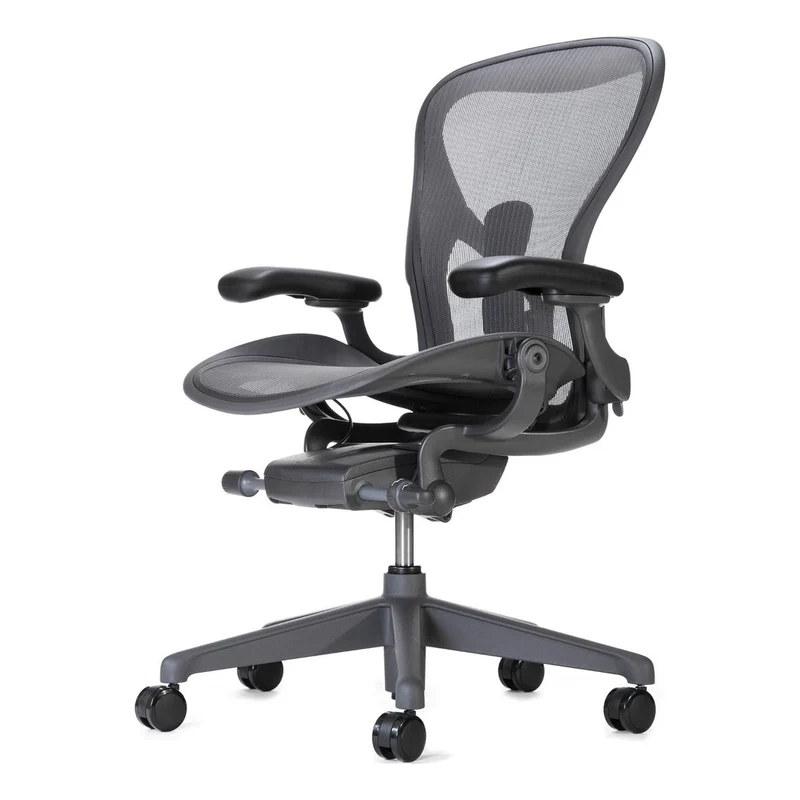Herman Miller Aeron Chair Graphite Remastered Posturefit