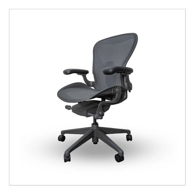 Herman Miller Aeron Chair Graphite Remastered Posturefit
