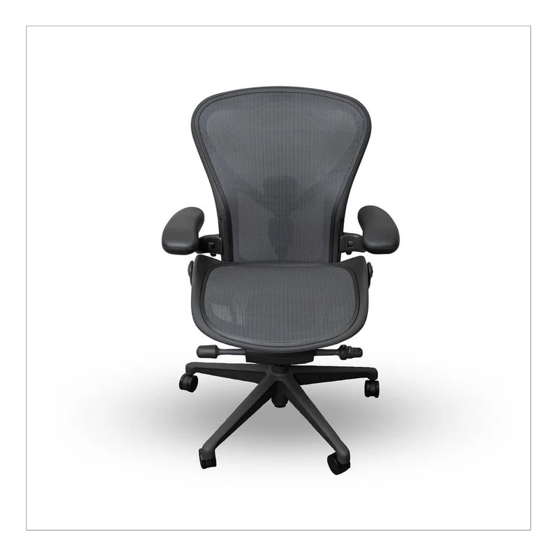 Herman Miller Aeron Chair Graphite Remastered Posturefit