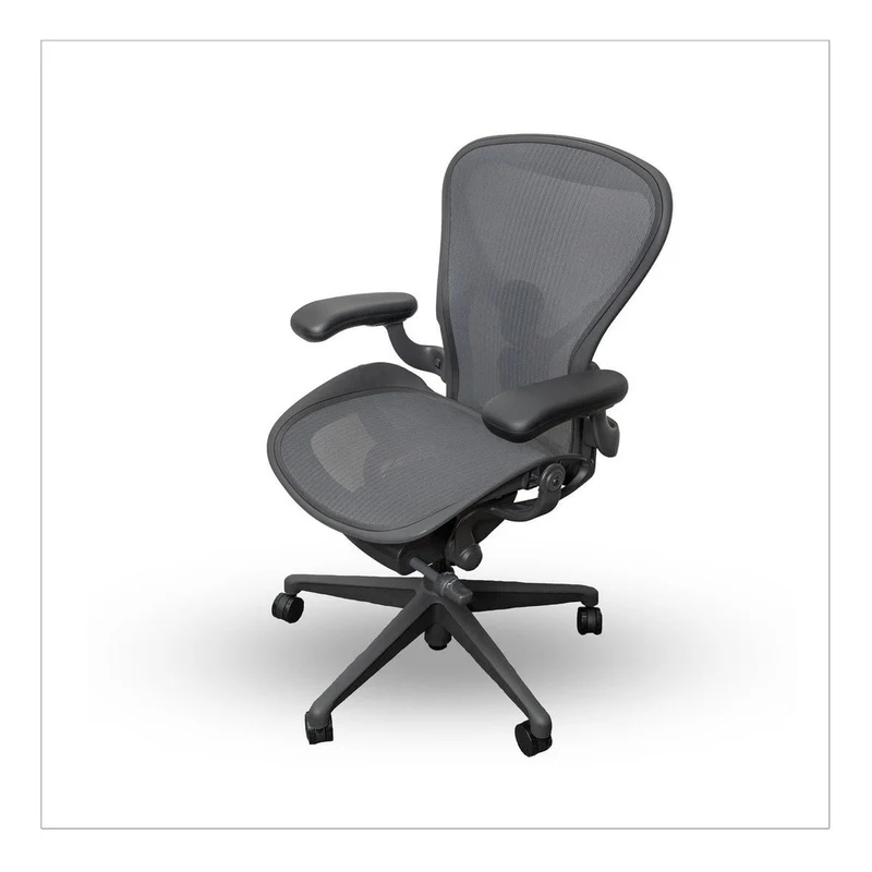 Herman Miller Aeron Chair Graphite Remastered Posturefit