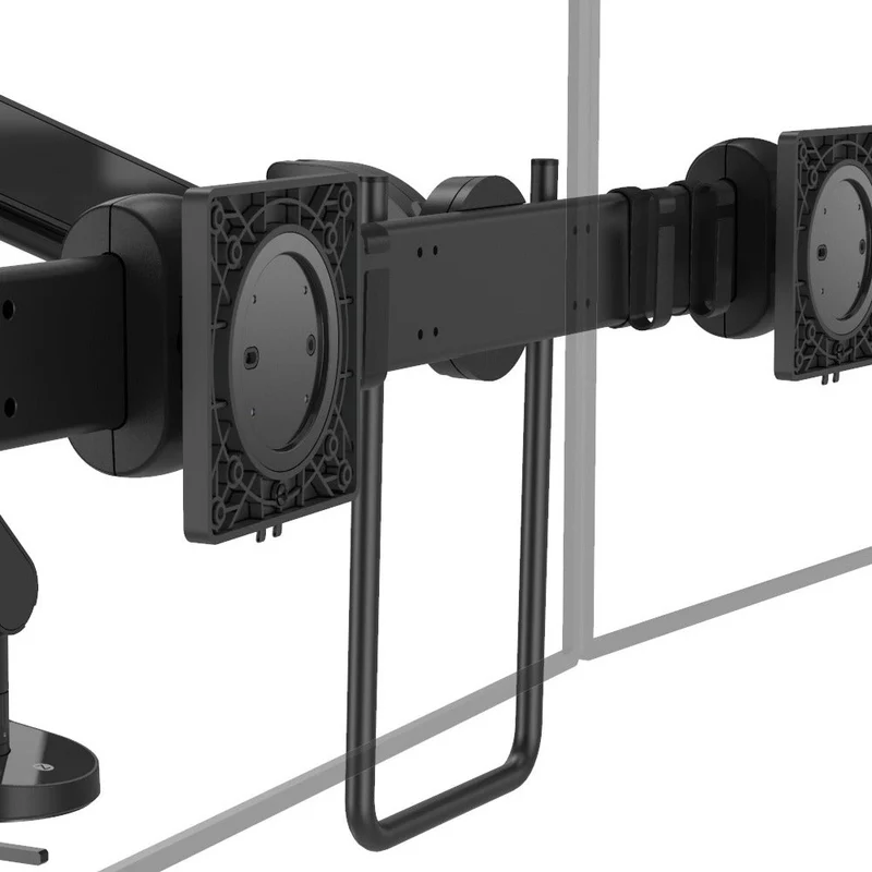 Zgonic ZGX-DS Dual Monitor Arm with Crossbar and Handle – Black, White or Silver