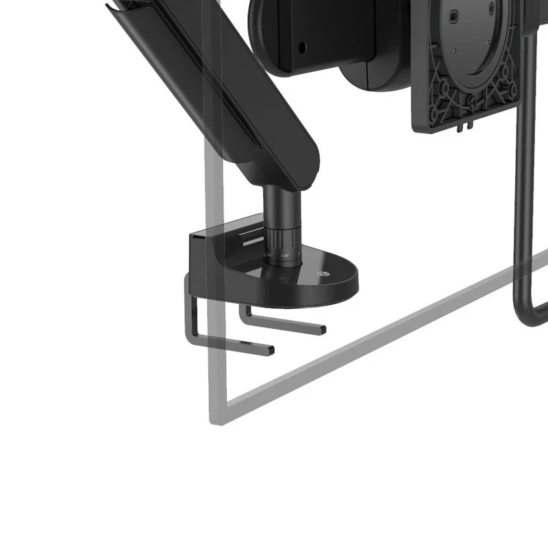 Zgonic ZGX-DS Dual Monitor Arm with Crossbar and Handle – Black, White or Silver
