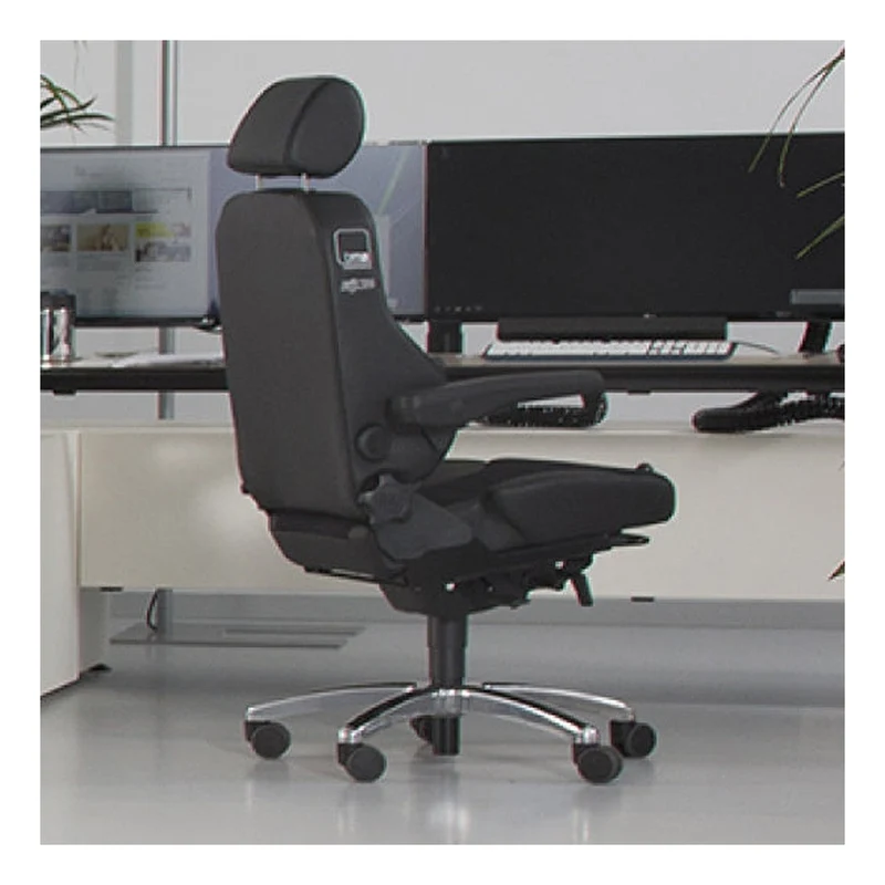 RH Secur24 Basic 24/7 Chair – Black Leather or Black Fabric