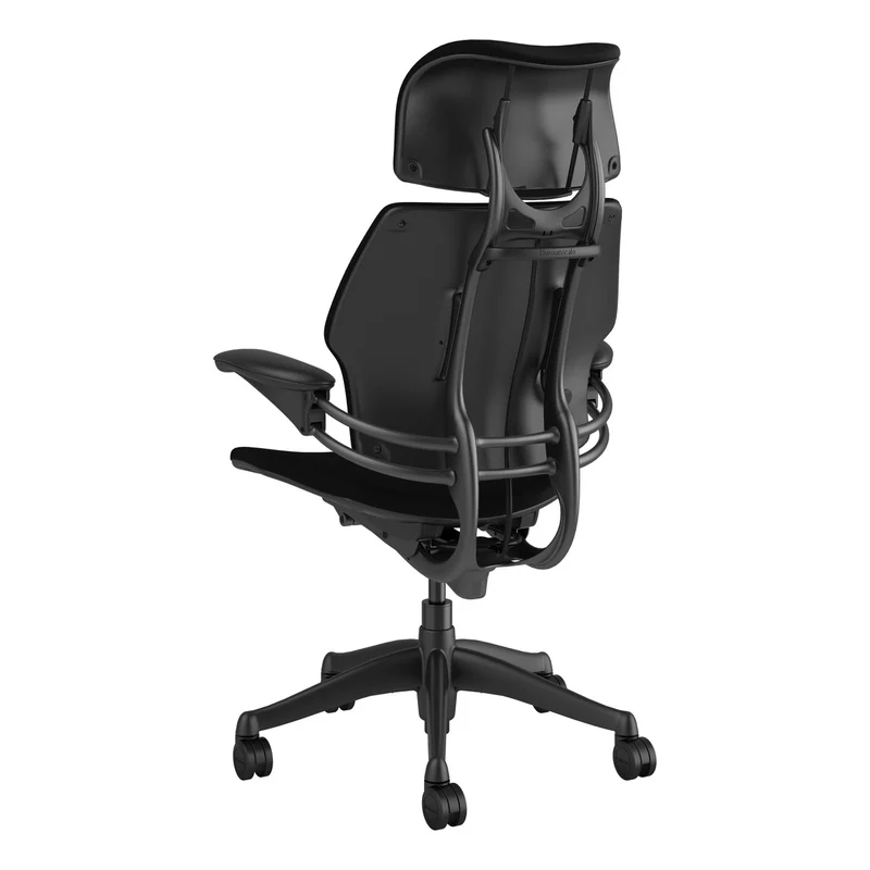 Humanscale Freedom Headrest Chair – Black Fabric, Graphite Frame
