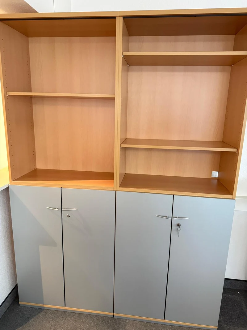 König & Neurath Aktenschrank Buche / Silber