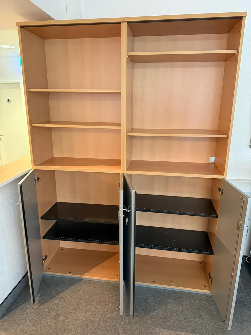 König & Neurath Aktenschrank Buche / Silber