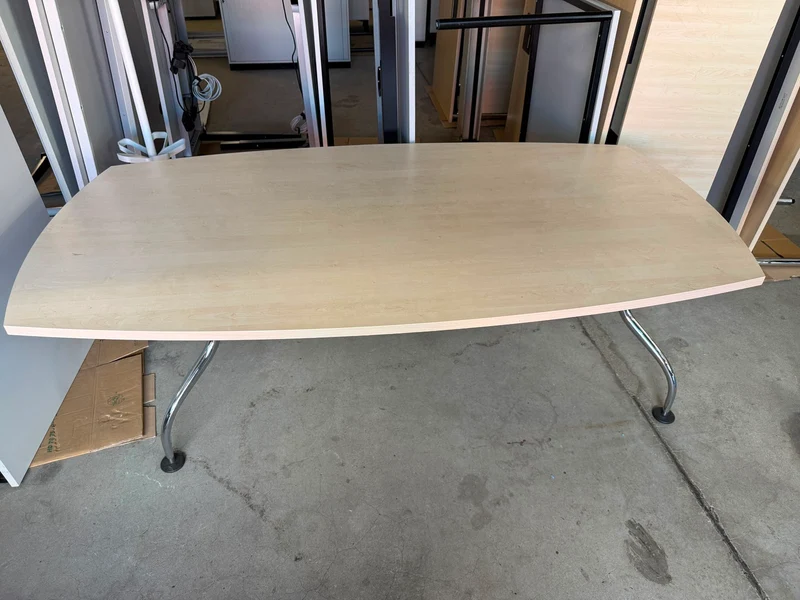 XL Konferenztisch Oval Ahorn