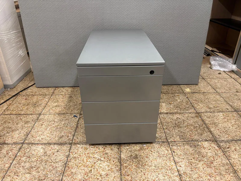 Rollcontainer Metall Silber