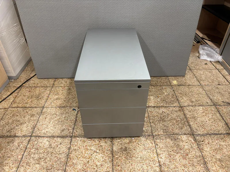 Rollcontainer Metall Silber